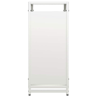 Brennholzregal Weiß 44x28x65 cm Kaltgewalzter Stahl