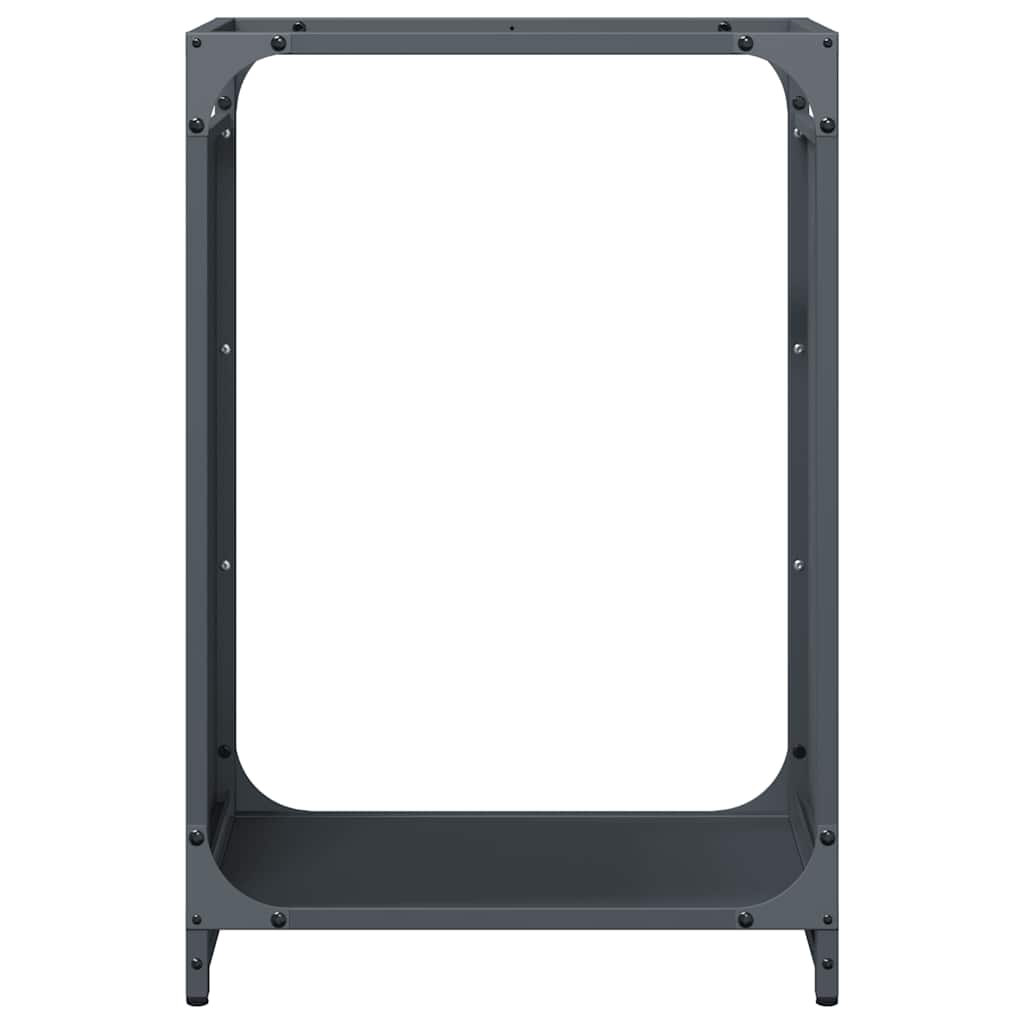 Brennholzregal Anthrazit 44x28x65 cm Kaltgewalzter Stahl
