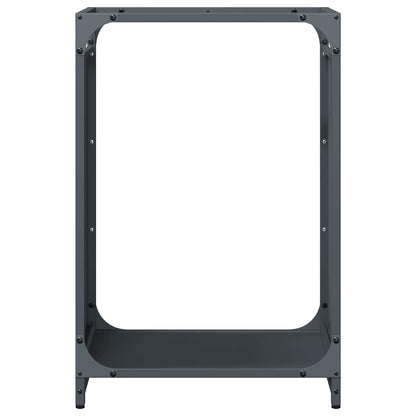 Brennholzregal Anthrazit 44x28x65 cm Kaltgewalzter Stahl