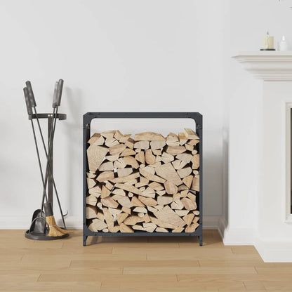 Brennholzregal Anthrazit 60x28x65 cm Kaltgewalzter Stahl