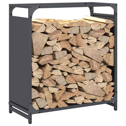 Brennholzregal Anthrazit 60x28x65 cm Kaltgewalzter Stahl