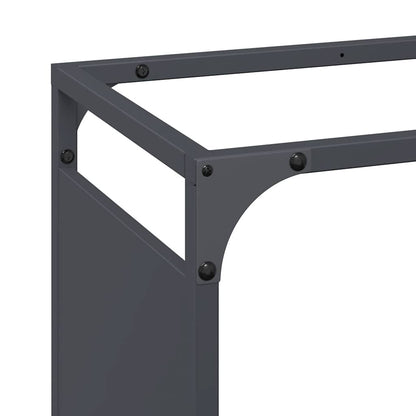 Brennholzregal Anthrazit 60x28x65 cm Kaltgewalzter Stahl