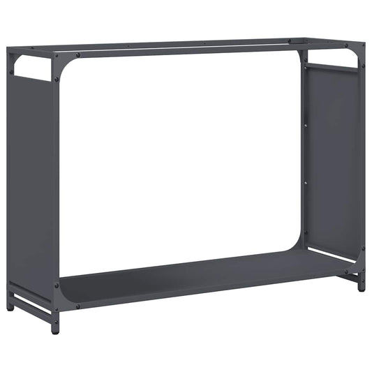Brennholzregal Anthrazit 90x28x65 cm Kaltgewalzter Stahl