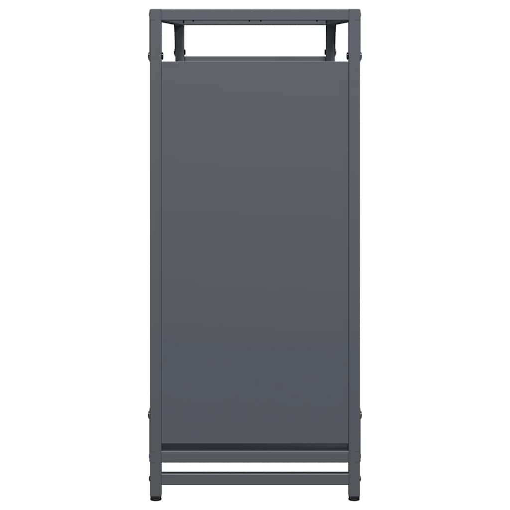 Brennholzregal Anthrazit 90x28x65 cm Kaltgewalzter Stahl