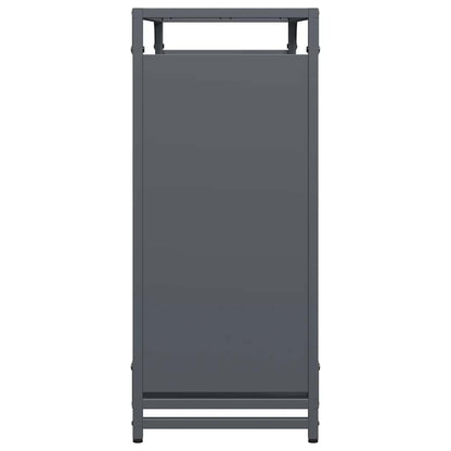 Brennholzregal Anthrazit 90x28x65 cm Kaltgewalzter Stahl