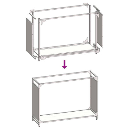 Brennholzregal Anthrazit 90x28x65 cm Kaltgewalzter Stahl