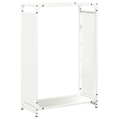 Brennholzregal Weiß 60x28x90 cm Kaltgewalzter Stahl
