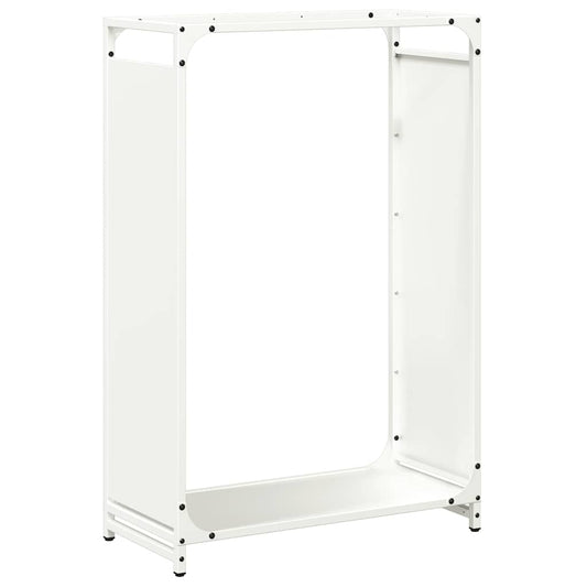 Brennholzregal Weiß 60x28x90 cm Kaltgewalzter Stahl
