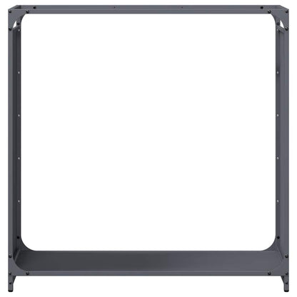 Brennholzregal Anthrazit 90x28x90 cm Kaltgewalzter Stahl
