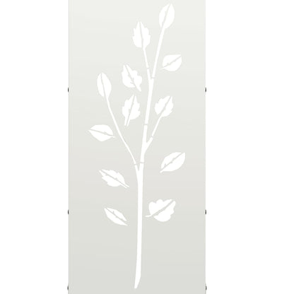 Brennholzregal Weiß 40x30x80 cm Kaltgewalzter Stahl
