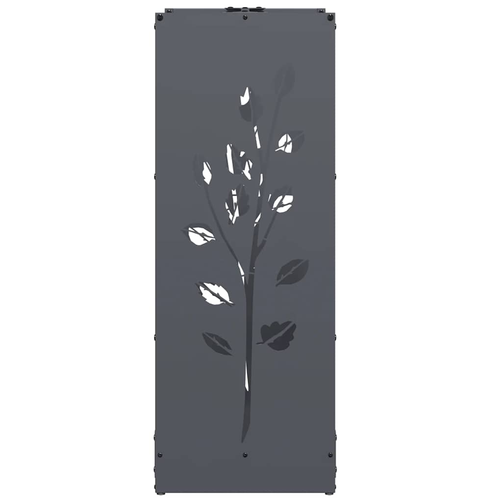 Brennholzregal Anthrazit 40x30x80 cm Kaltgewalzter Stahl