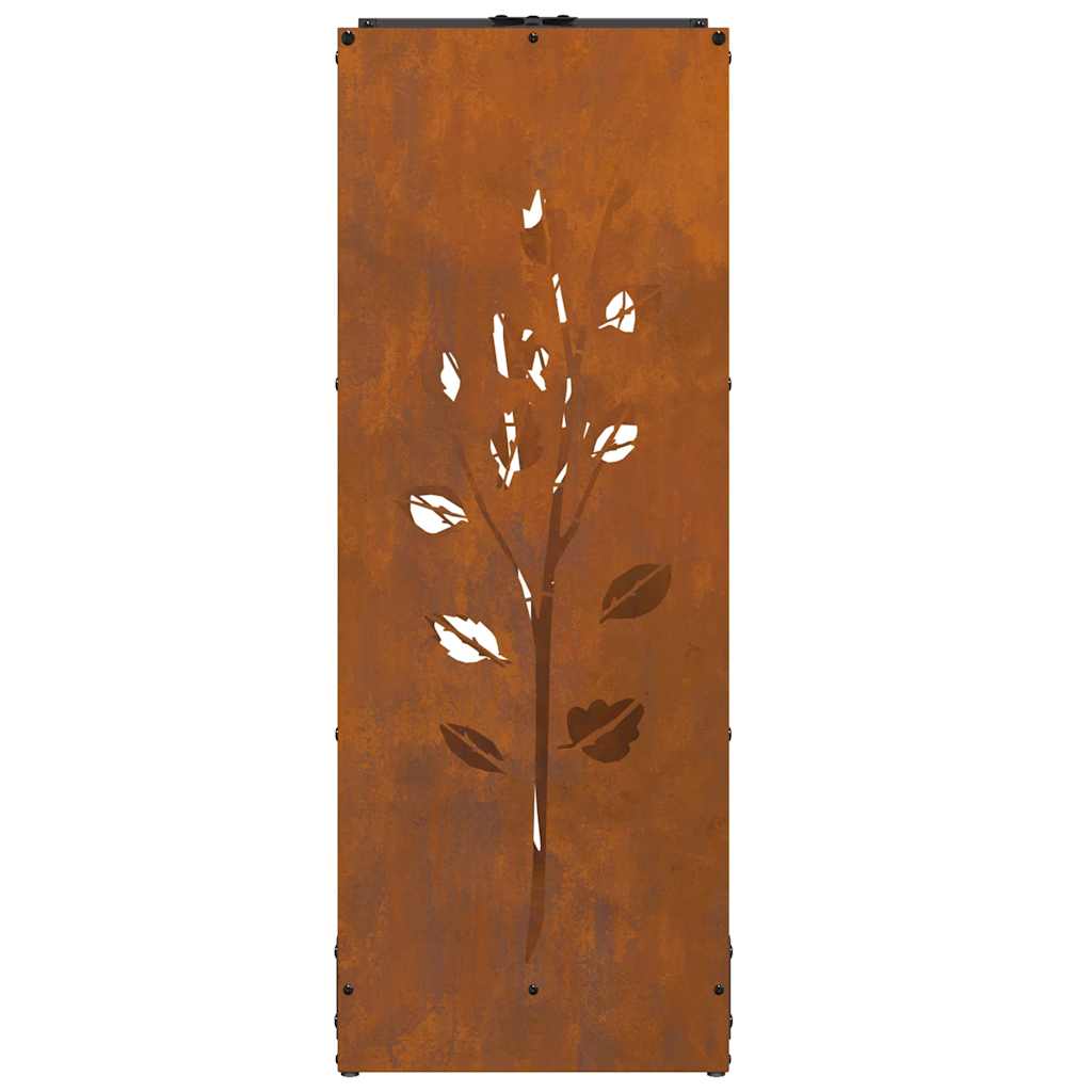 Brennholzregal 40x30x80 cm Wetterfester Stahl