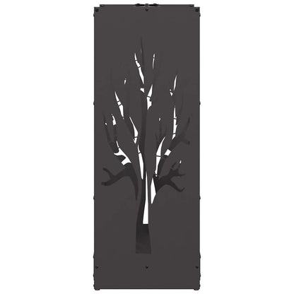 Brennholzregal Schwarz 40x30x80 cm Kaltgewalzter Stahl