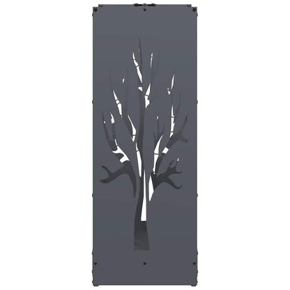 Brennholzregal Anthrazit 40x30x80 cm Kaltgewalzter Stahl