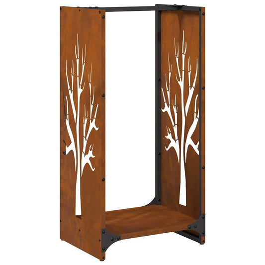 Brennholzregal 40x30x80 cm Wetterfester Stahl