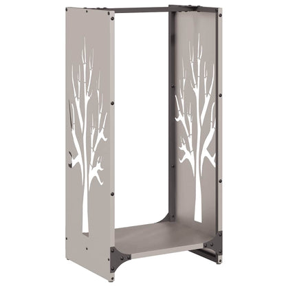 Brennholzregal 40x30x80 cm Wetterfester Stahl