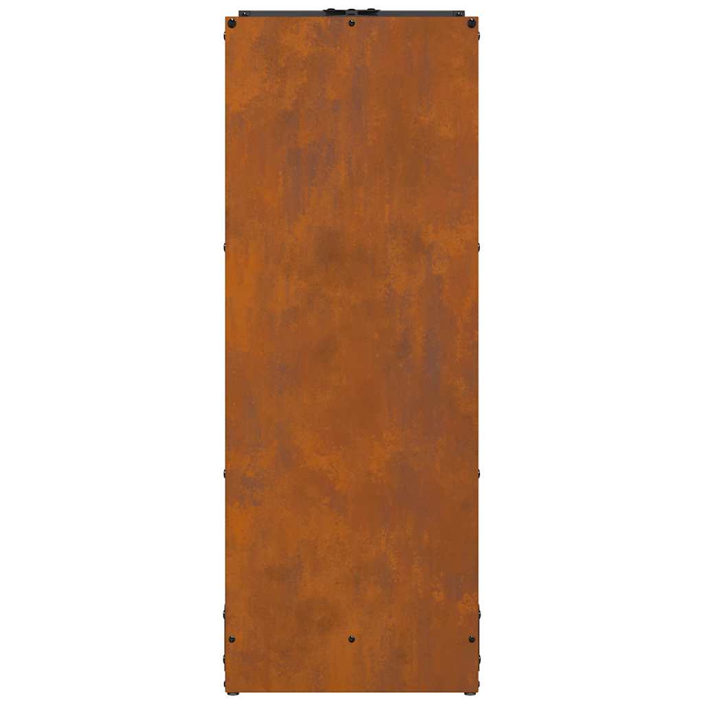 Brennholzregal 40x30x80 cm Wetterfester Stahl