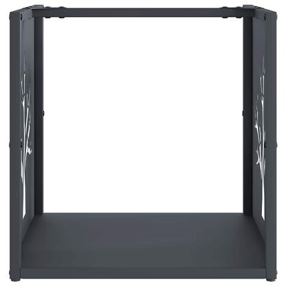Brennholzregal Anthrazit 40x40x40 cm Kaltgewalzter Stahl
