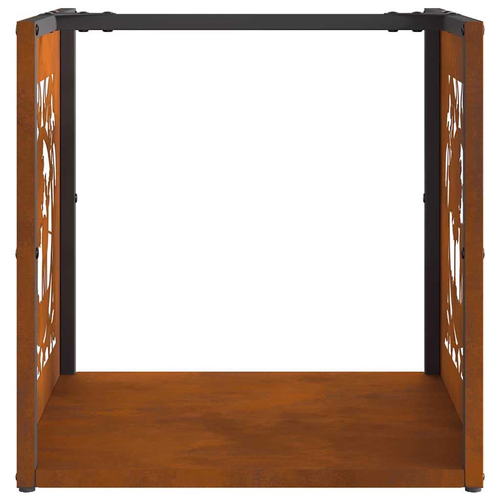 Brennholzregal 40x40x40 cm Wetterfester Stahl