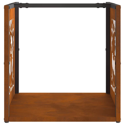 Brennholzregal 40x40x40 cm Wetterfester Stahl