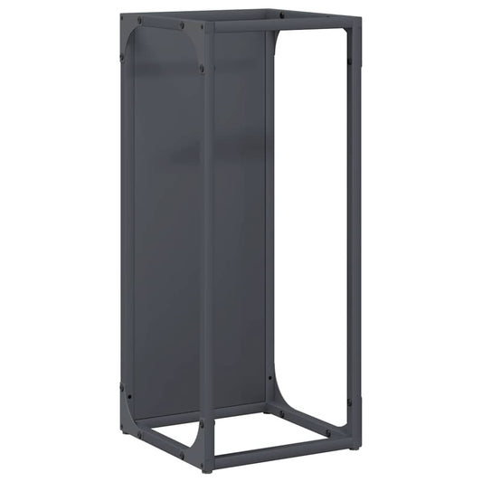 Brennholzregal Anthrazit 25x25x60 cm Kaltgewalzter Stahl