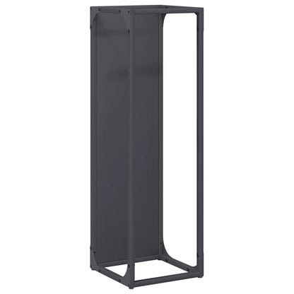 Brennholzregal Anthrazit 25x25x80 cm Kaltgewalzter Stahl