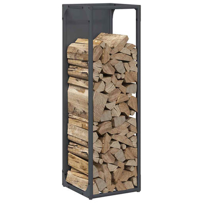 Brennholzregal Anthrazit 25x25x80 cm Kaltgewalzter Stahl