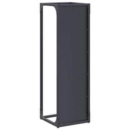 Brennholzregal Anthrazit 25x25x80 cm Kaltgewalzter Stahl