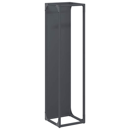 Brennholzregal Anthrazit 25x25x100 cm Kaltgewalzter Stahl