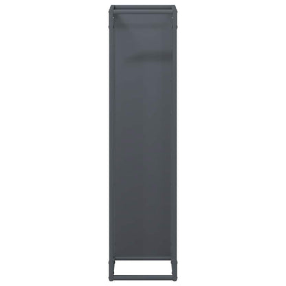 Brennholzregal Anthrazit 25x25x100 cm Kaltgewalzter Stahl