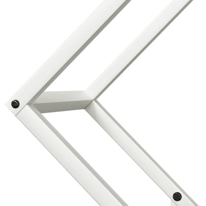 Brennholzregal Weiß 60x25x60 cm Kaltgewalzter Stahl