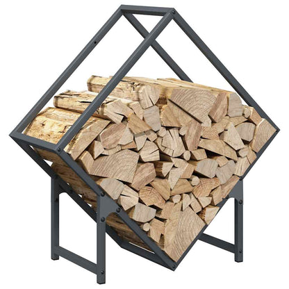 Brennholzregal Anthrazit 60x25x60 cm Kaltgewalzter Stahl