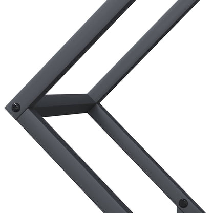 Brennholzregal Anthrazit 60x25x60 cm Kaltgewalzter Stahl