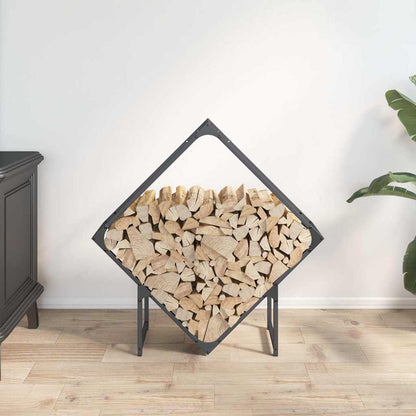 Brennholzregal Anthrazit 80x25x80 cm Kaltgewalzter Stahl