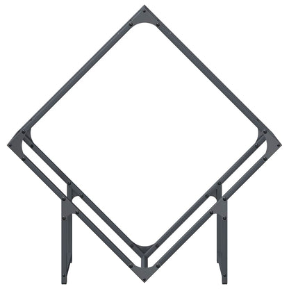 Brennholzregal Anthrazit 80x25x80 cm Kaltgewalzter Stahl