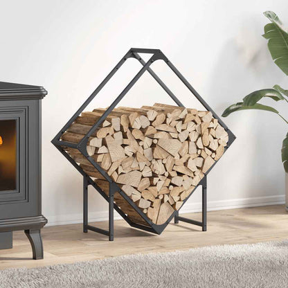 Brennholzregal Anthrazit 80x25x80 cm Kaltgewalzter Stahl