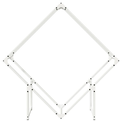 Brennholzregal Weiß 100x25x100 cm Kaltgewalzter Stahl