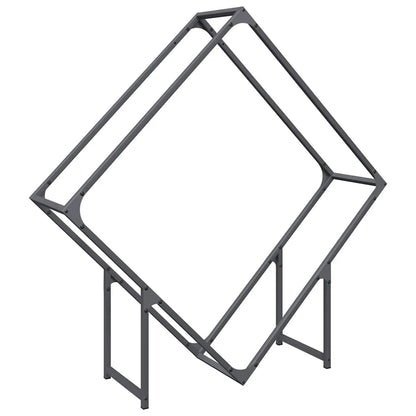 Brennholzregal Anthrazit 100x25x100 cm Kaltgewalzter Stahl