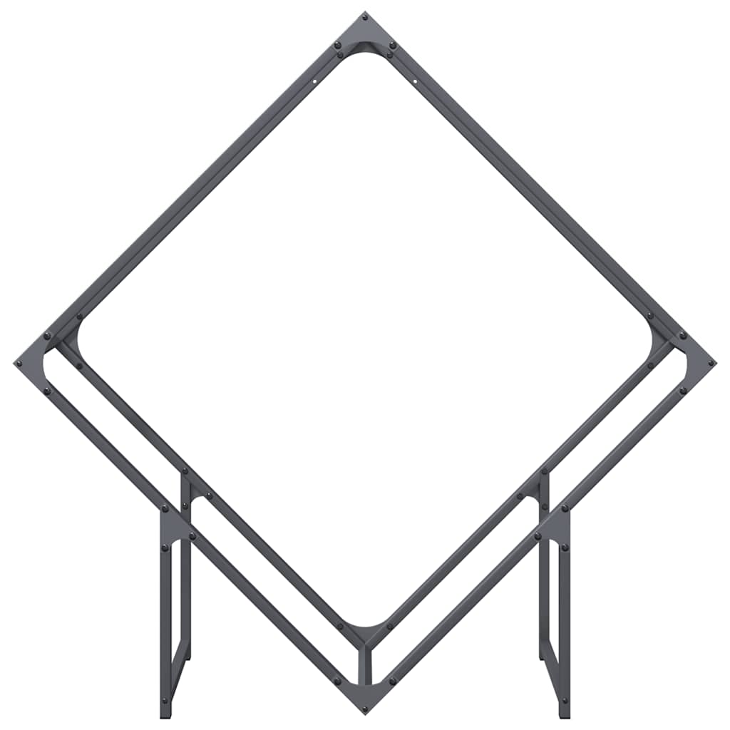 Brennholzregal Anthrazit 100x25x100 cm Kaltgewalzter Stahl