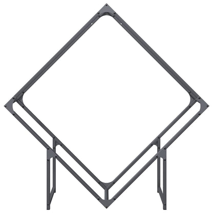 Brennholzregal Anthrazit 100x25x100 cm Kaltgewalzter Stahl