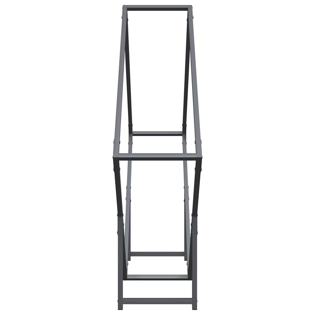 Brennholzregal Anthrazit 100x25x100 cm Kaltgewalzter Stahl