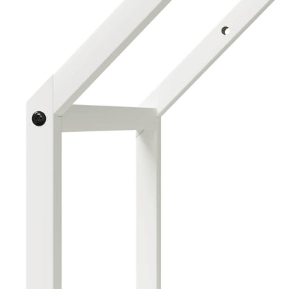 Brennholzregal Weiß 40x25x60 cm Kaltgewalzter Stahl