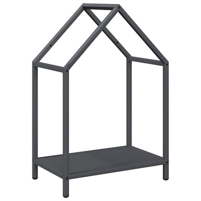 Brennholzregal Anthrazit 40x25x60 cm Kaltgewalzter Stahl