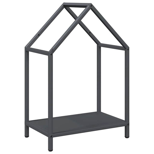 Brennholzregal Anthrazit 40x25x60 cm Kaltgewalzter Stahl