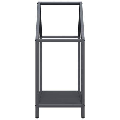 Brennholzregal Anthrazit 40x25x60 cm Kaltgewalzter Stahl