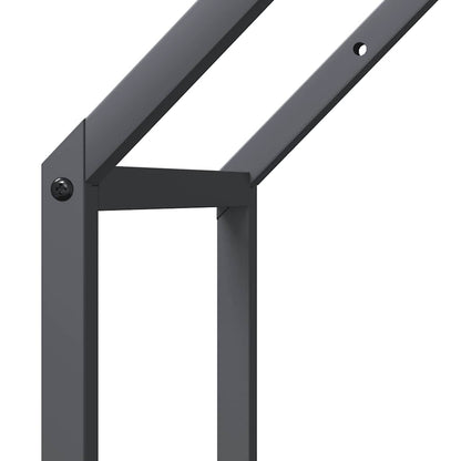 Brennholzregal Anthrazit 40x25x60 cm Kaltgewalzter Stahl