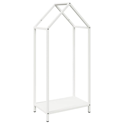Brennholzregal Weiß 40x25x90 cm Kaltgewalzter Stahl