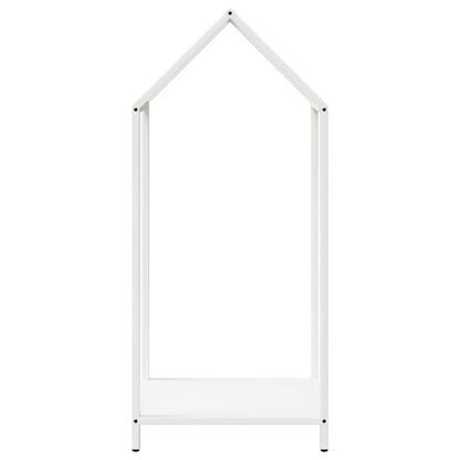 Brennholzregal Weiß 40x25x90 cm Kaltgewalzter Stahl