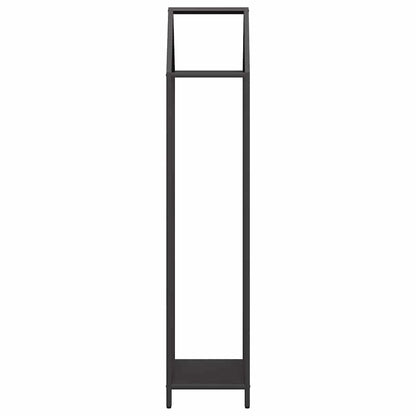 Brennholzregal Schwarz 40x25x120 cm Kaltgewalzter Stahl