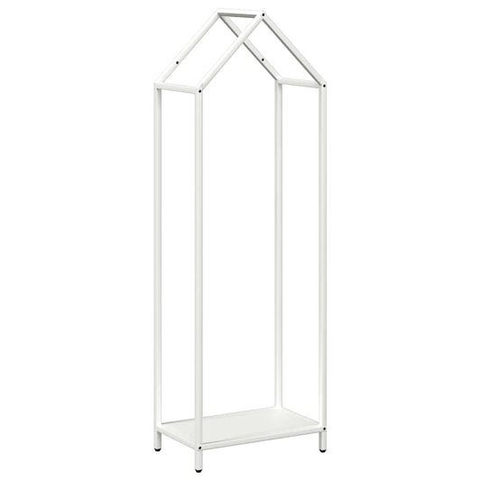 Brennholzregal Weiß 40x25x120 cm Kaltgewalzter Stahl